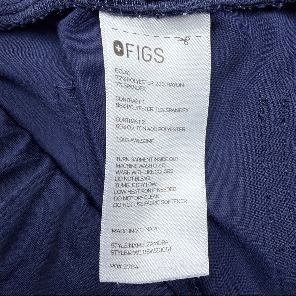 Figs Navy Drawstring Jogger Pants Set of 2 - Picture 11 of 14